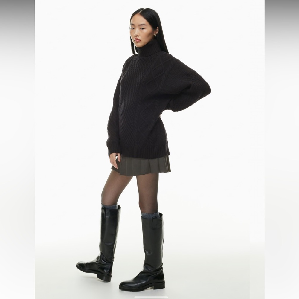 Aritzia Black Turtleneck Sweater